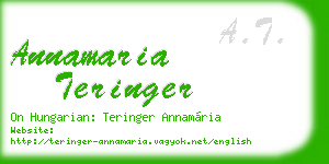 annamaria teringer business card